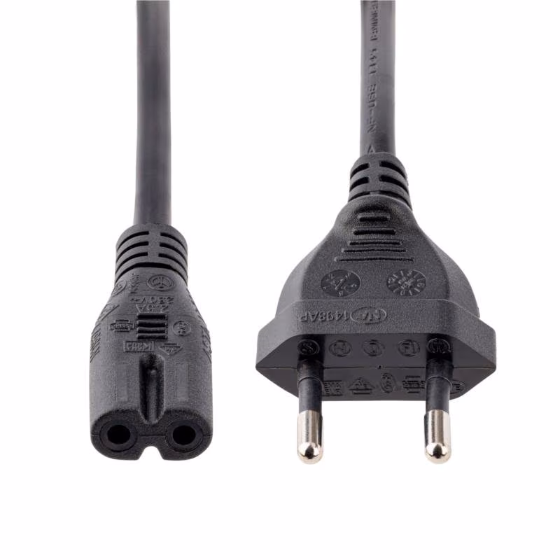 StarTech 2 meter Laptop Stroomkabel - EU Plug naar C7 - 18AWG - Afbeelding 4