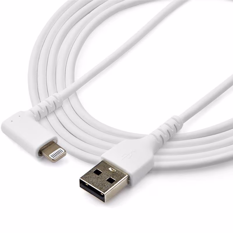 StarTech 2 meter Haakse USB naar Lightning Kabel - Wit - Afbeelding 5
