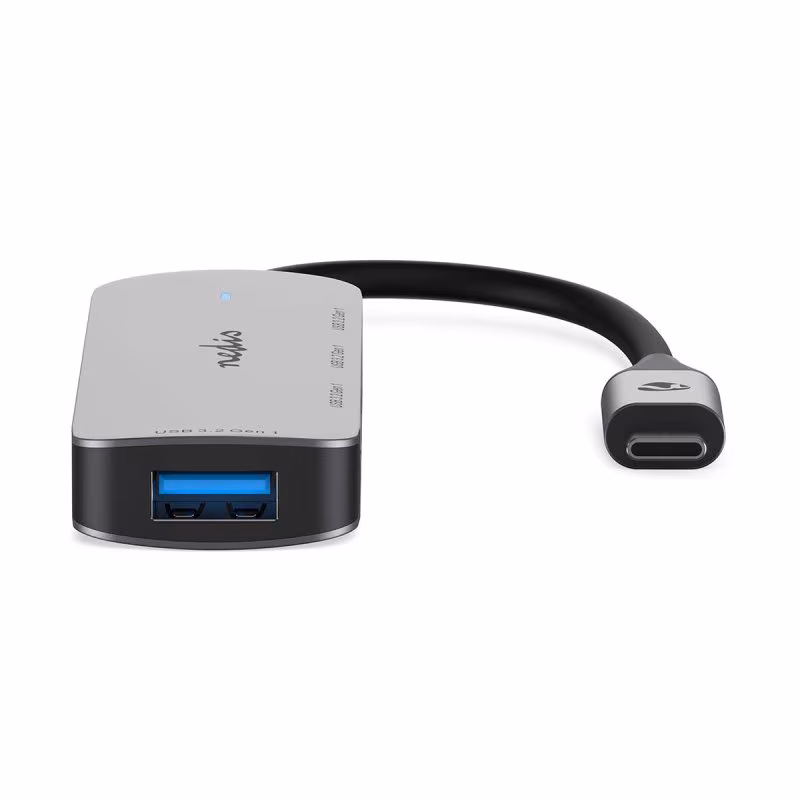 USB-C Multiport Adapter - USB 3.2 Gen 1 - 3x USB-A 2.0, 1x 3.0 - Zwart - Afbeelding 3